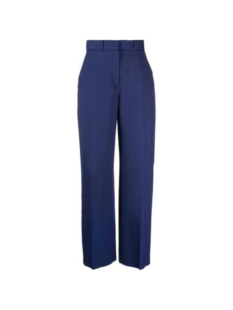 high-waisted wide-leg trousers