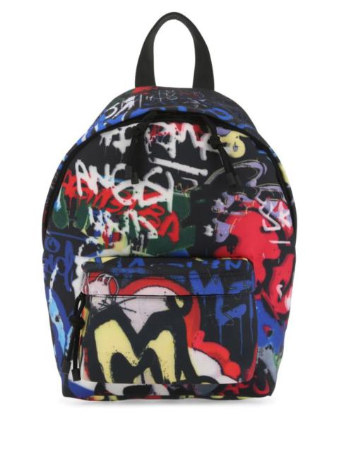 VETEMENTS Printed nylon mini Graffiti backpack