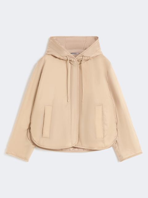 WEEKEND Max Mara Padded, hooded jacket in water-repellent canvas - BEIGE