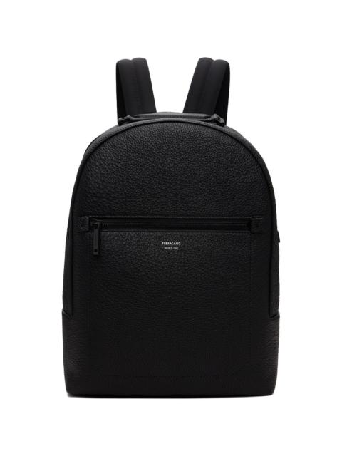 FERRAGAMO Black Leather Backpack