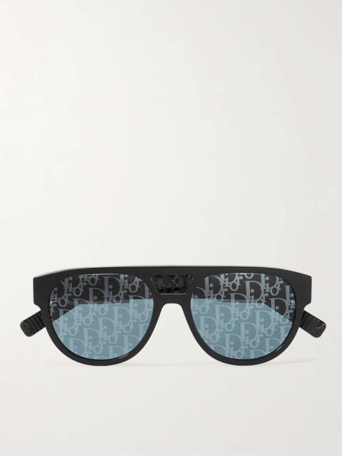 Dior DiorB23 R1I Aviator-Style Acetate Mirrored Sunglasses