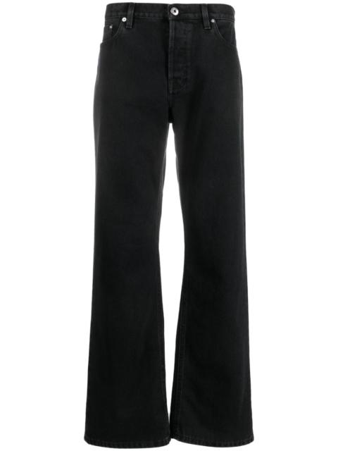 Lanvin logo-patch straight-leg jeans