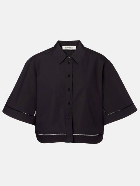 RÓHE Embroidered cotton poplin shirt