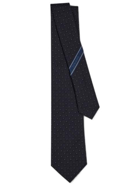 FERRAGAMO JACQUARD SILK TIE GANCINI