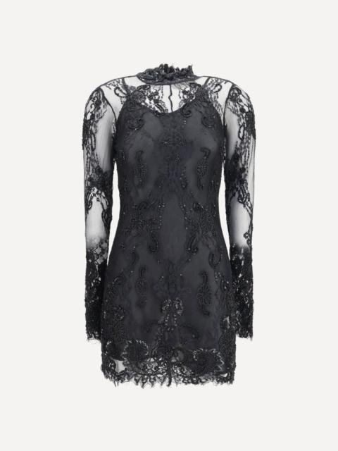 Blumarine Embroidered lace Mini Dress
