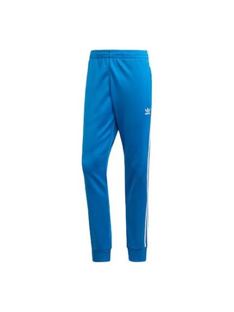 adidas Side Stripe Bundle Feet Sports Pants Blue ED6058