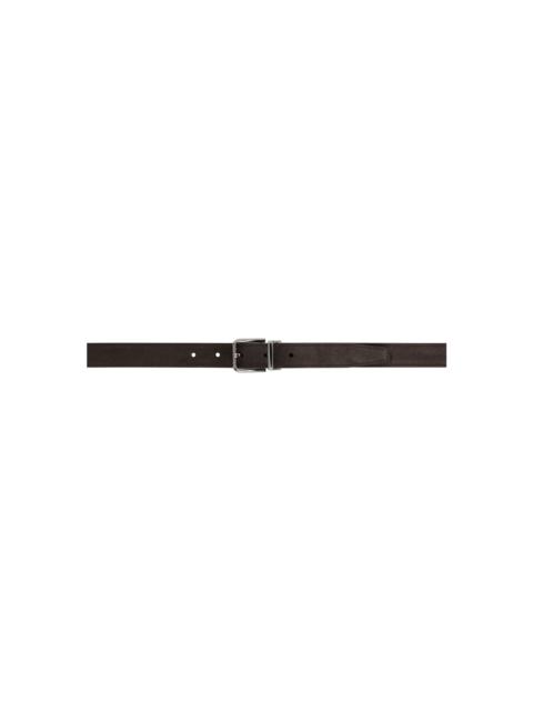 Dolce & Gabbana Brown Cintura No Logo Belt