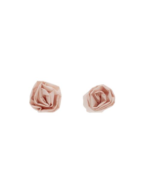 Simone Rocha Pink Rose Stud Earrings