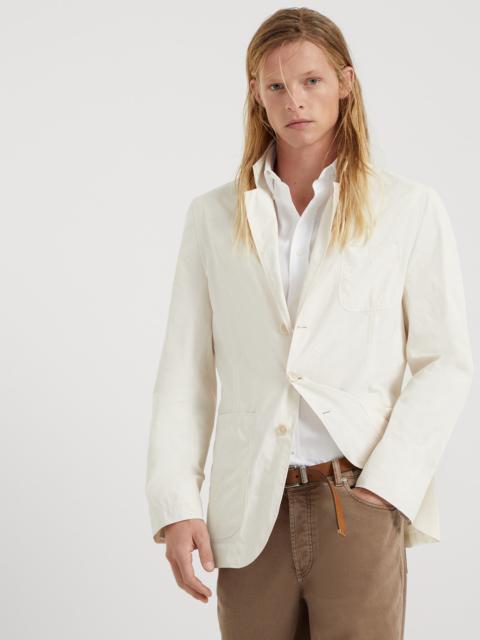 Brunello Cucinelli Water-resistant microfiber outerwear blazer