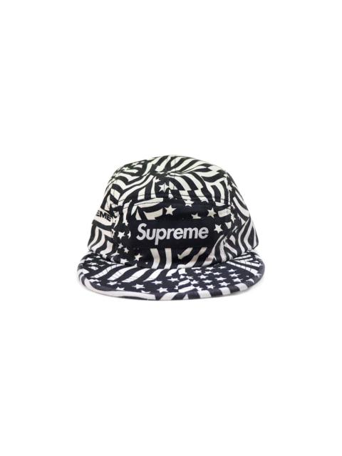 Supreme Washed Chino Twill Cap 'Black Flags'