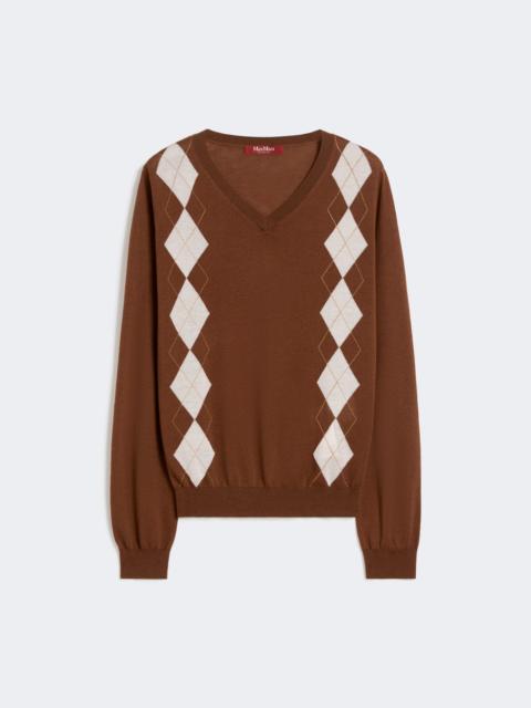 Max Mara Wool and silk sweater - CHOCOLATE