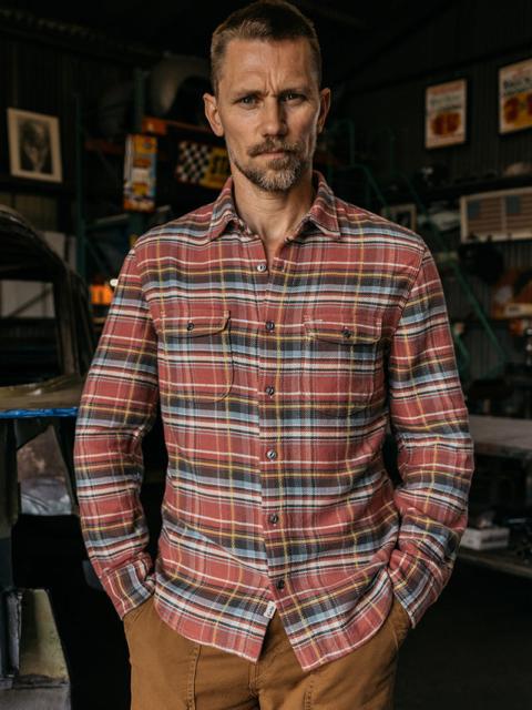 HIROSHI KATO The Brace Vintage Diamond Plaid - Ruby