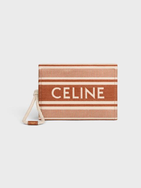 CELINE THAIS POUCH in STRIPED TEXTILE WITH CELINE