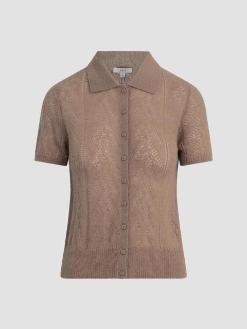 Joe's Jeans Women's The Davey Short Sleeve Cardigan - Mink