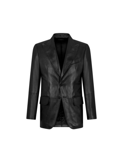 TOM FORD PLONGE LEATHER SARTORIAL BLAZER