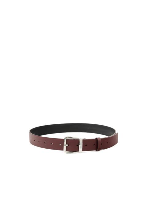 MM6 Maison Margiela engraved-logo leather belt