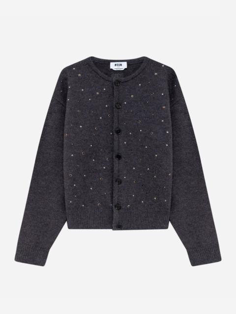 MSGM Cardigan with metal details