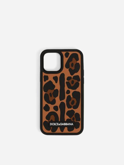 Leopard-print rubber iPhone 12 Pro cover