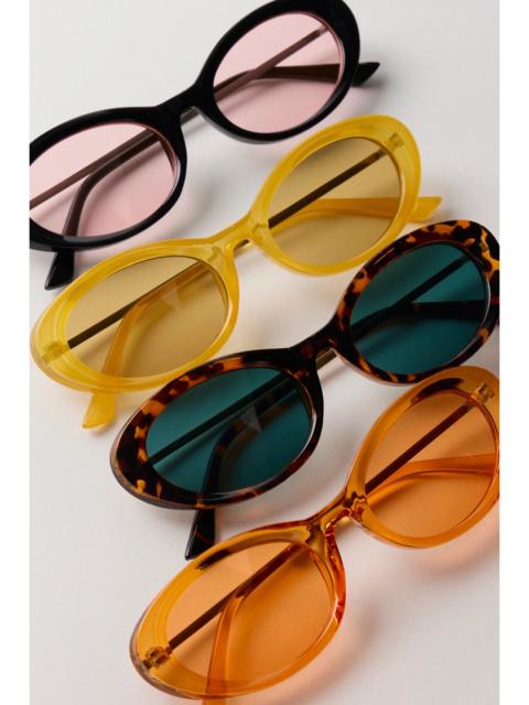 FREE PEOPLE Mae Oval Sunglasses