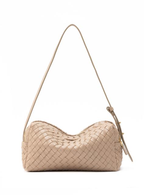 Elleme Trousse Woven Leather Taupe