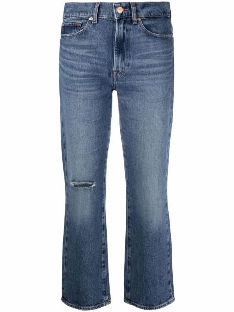 7 For All Mankind high-rise cropped Logan jeans