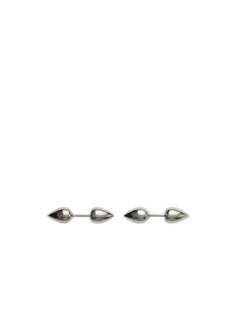 Burberry spear-shaped stud earrings