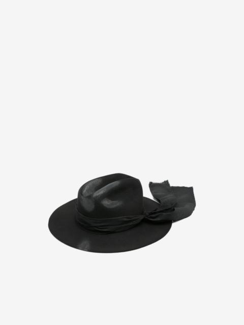 KAMIYA ribbon trim hat