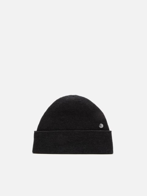 Acne Studios Wool beanie with rivet - Black