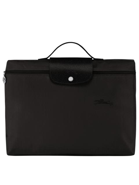 Le Pliage Green S Briefcase Black - Recycled canvas