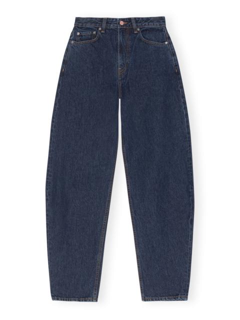 GANNI DARK BLUE STONE STARY JEANS