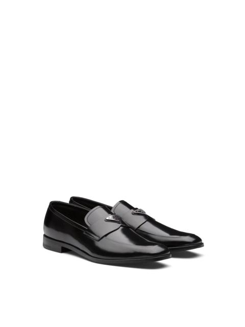 Prada Brushed leather loafers