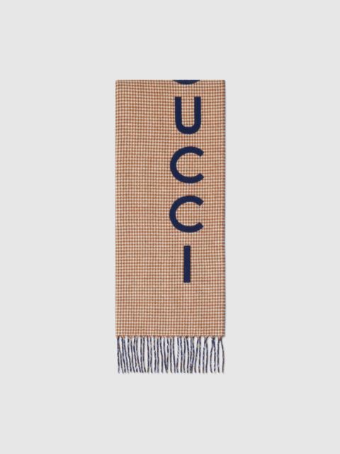 GUCCI Wool cashmere Gucci scarf