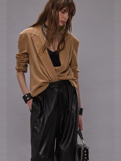 R13 TWISTED LAPEL TOP
