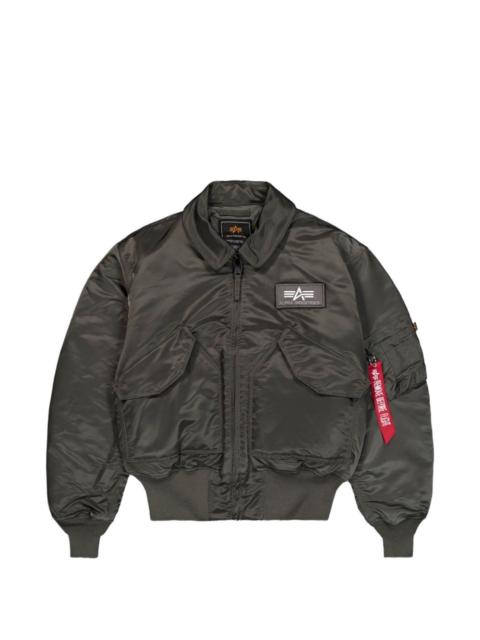 ALPHA INDUSTRIES CWU 45 embroidered bomber jacket
