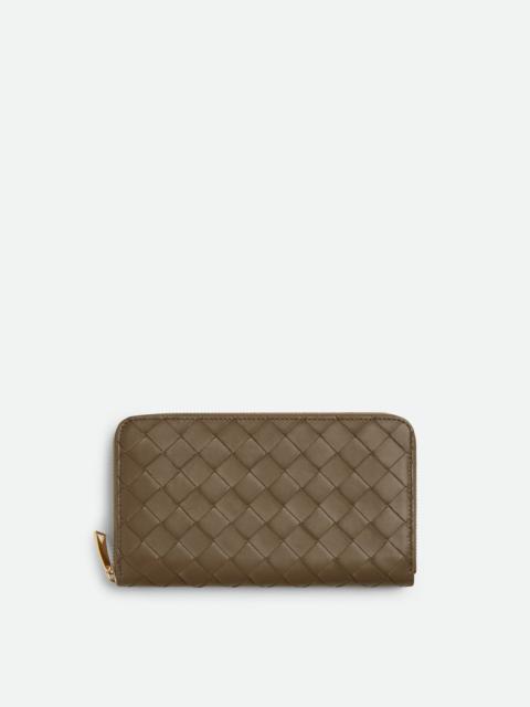 Bottega Veneta Intrecciato Zip Around Wallet