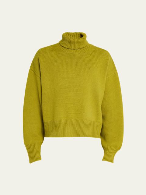 ZANKOV Men's Colorblock Wool Turtleneck