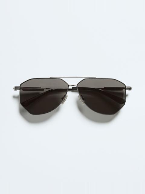 Bottega Veneta BV1508S Classic Aviator Sunglasses