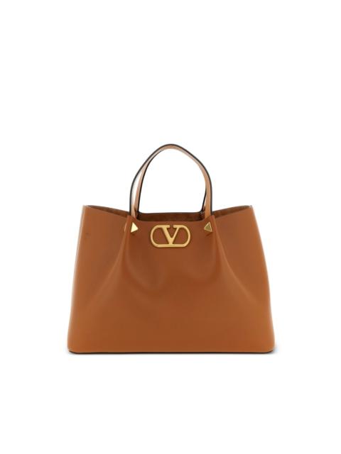 Valentino medium studded V-logo tote bag