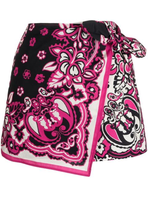 REDValentino bandana-print cotton skort