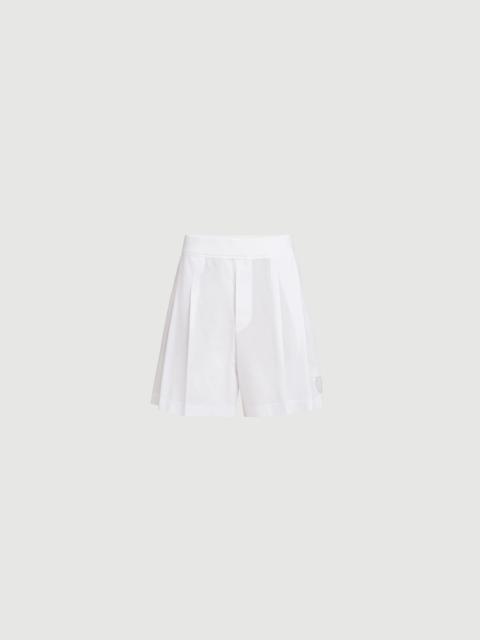 Brunello Cucinelli Stretch cotton piqué active shorts with logo