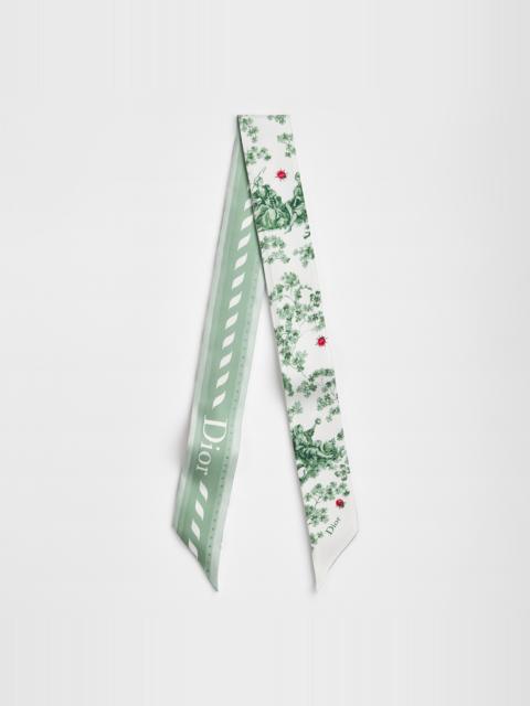 Dior Toile de Jouy Clover Mitzah Scarf