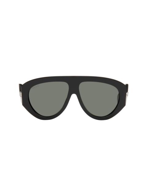 GUCCI Black Mask Frame Sunglasses