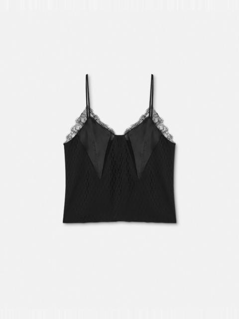 V Allover Silk Slip Camisole