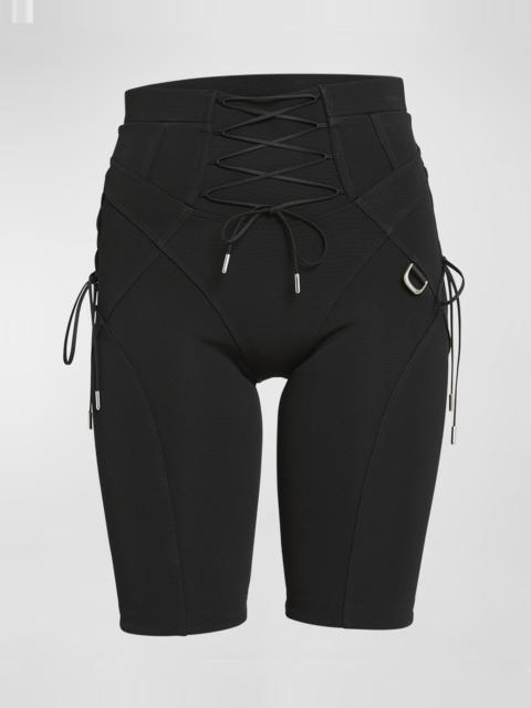Off-White Lace-Up Side Cyclist Shorts