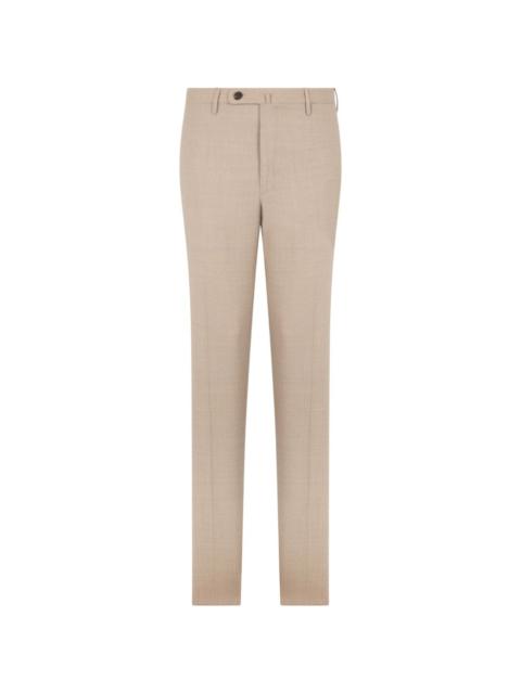 SLOWEAR pressed-crease trousers