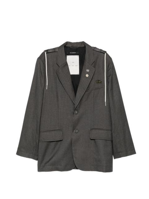Song for the Mute Square pinstripe-pattern blazer
