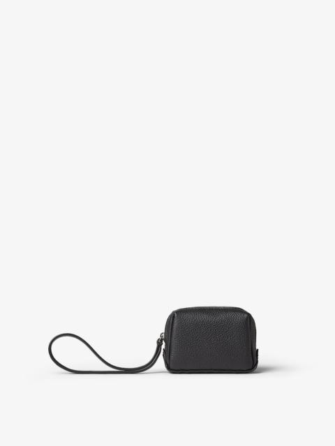 FENDI Fendi Lui Nano Black leather mini pouch