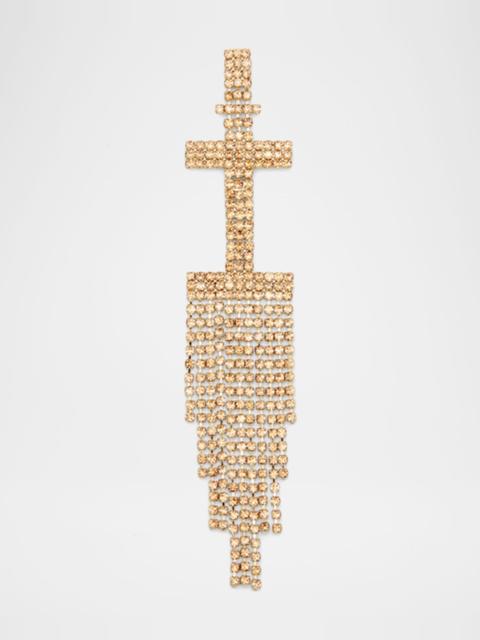 RETROFÊTE Rhinestone Alphabet Earring, Single