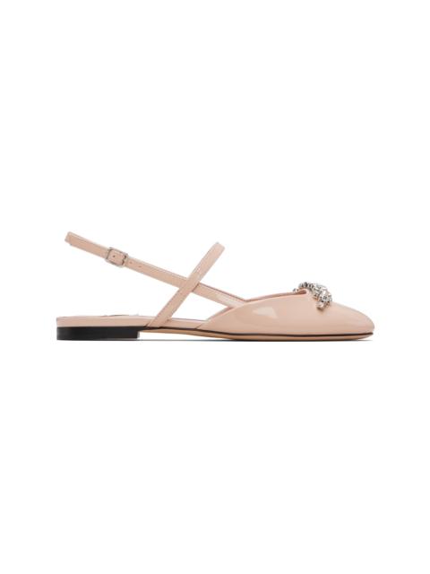 JIMMY CHOO Pink Belinda Ballerina Flats