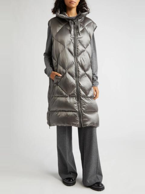 Max Mara Spacevest Water Repellent Quilted Long Down Vest